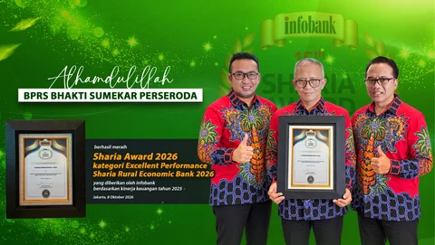 BPR Syariah Bhakti Sumekar Raih Infobank Sharia Award 2026, Perkuat Dukungan untuk UMKM